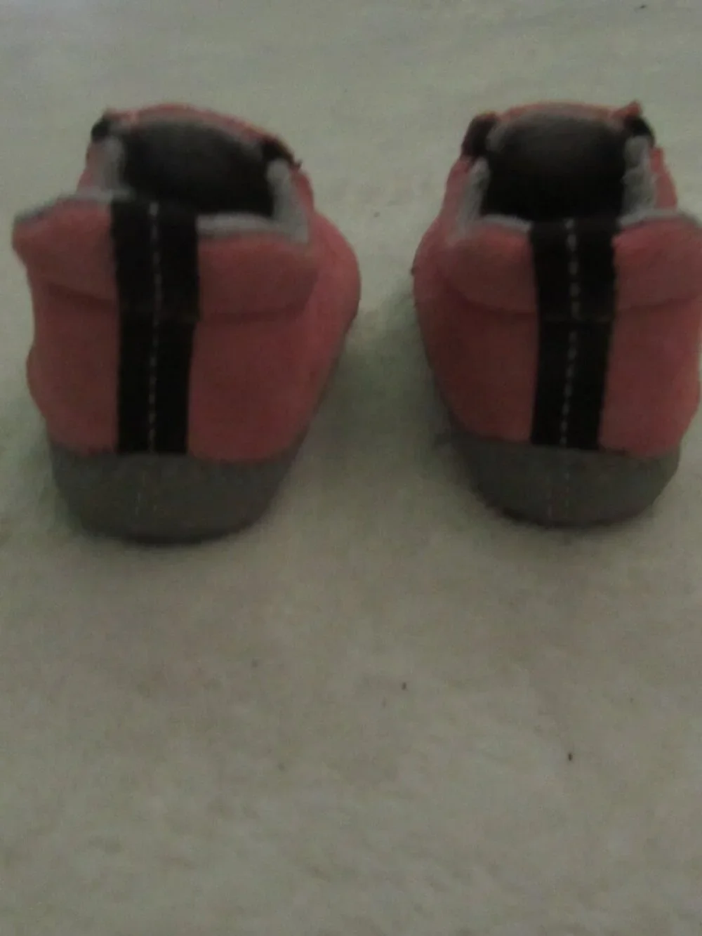 Merrell Pink/Black Crib Shoes Size 3-6 months USED